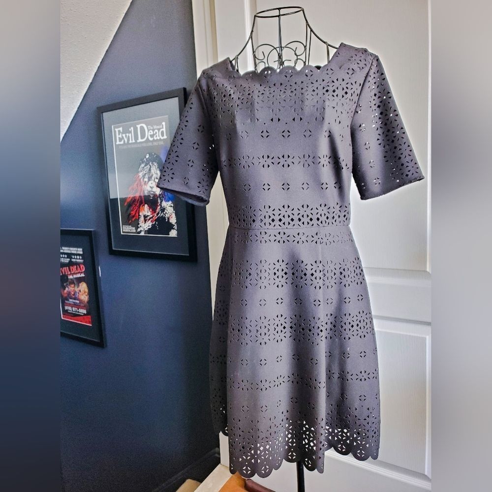Banana Republic Gray Midi Dress